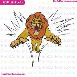 Mufasa The Lion King Embroidery Design 7
