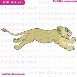 Nala The Lion King Embroidery Design 2