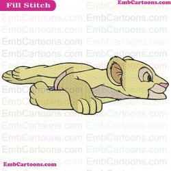 Nala The Lion King Embroidery Design 3