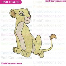 Nala The Lion King Embroidery Design 4