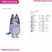 Nana Bluey Friends Embroidery Design