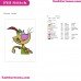 Nature Cat Embroidery Design 4