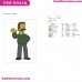 Ned Flanders The Simpsons Embroidery Design