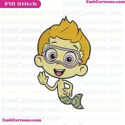 Nonny Bubble Guppies Embroidery Design