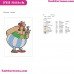 Obelix And Dogmatix Embroidery Design