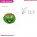 Oscar The Grouch Sesame Street Embroidery Design