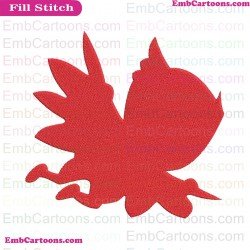 Owlette Silhouettes Red PJ Masks Embroidery Design