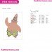 Patrick Star And Spongebob Squarepants Embroidery Design