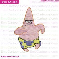 Patrick Star And Spongebob Squarepants Embroidery Design 2