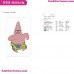 Patrick Star And Spongebob Squarepants Embroidery Design 2