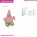 Patrick Star And Spongebob Squarepants Embroidery Design 2