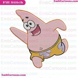 Patrick Star Spongebob Squarepants Embroidery Design 2