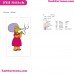 Patty Bouvier The Simpsons Embroidery Design