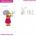 Patty Bouvier The Simpsons Embroidery Design
