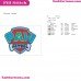 Paw Patrol Logo Embroidery Design
