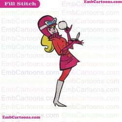 Penelope Pitstop 4 The Wacky Races Embroidery Design