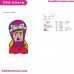 Penelope Pitstop Face The Wacky Races Embroidery Design