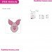 Piglet Head Winnie The Pooh Embroidery Design