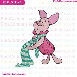 Piglet Winnie The Pooh Embroidery Design 13