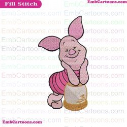 Piglet Winnie The Pooh Embroidery Design 14