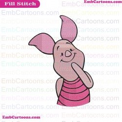 Piglet Winnie The Pooh Embroidery Design 15