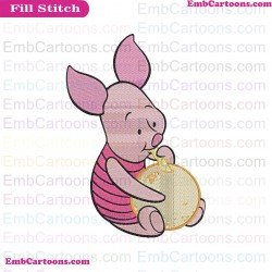Piglet Winnie The Pooh Embroidery Design 16