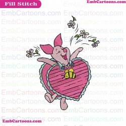 Piglet Winnie The Pooh Embroidery Design 17