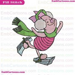 Piglet Winnie The Pooh Embroidery Design 19