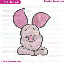 Piglet Winnie The Pooh Embroidery Design 20