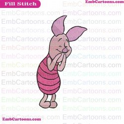Piglet Winnie The Pooh Embroidery Design 2