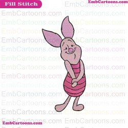 Piglet Winnie The Pooh Embroidery Design 3