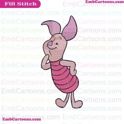 Piglet Winnie The Pooh Embroidery Design 4