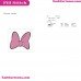 Pink Bow Mickey Mouse Embroidery Design