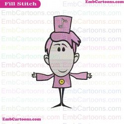 Pink Notekins Embroidery Design
