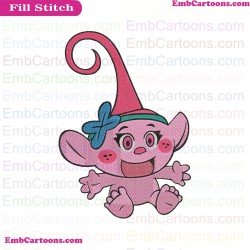 Poppy Baby Trolls Embroidery Design