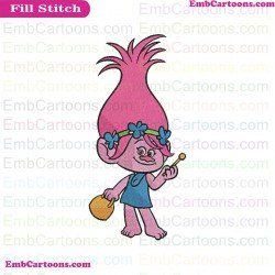 Poppy Bell Trolls Embroidery Design