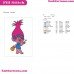 Poppy Bell Trolls Embroidery Design
