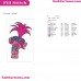 Poppy Bent Trolls Embroidery Design