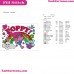 Poppy Clouds Trolls Embroidery Design