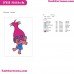 Poppy Hand Trolls Embroidery Design