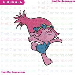 Poppy Run Trolls Embroidery Design