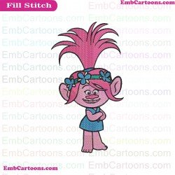 Poppy Stay Trolls Embroidery Design