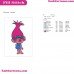 Poppy Trolls Embroidery Design