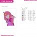 Princess Bubblegum Adventure Time Embroidery Design