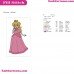 Princess Peach Super Mario Bros Embroidery Design