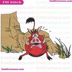 Pumbaa Timon And Pumbaa Embroidery Design 11