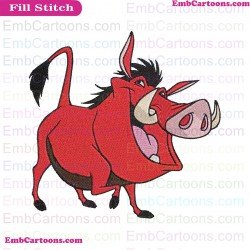 Pumbaa Timon And Pumbaa Embroidery Design 13