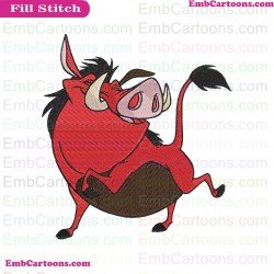 Pumbaa Timon And Pumbaa Embroidery Design 14