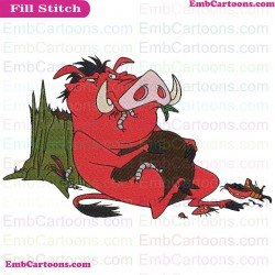 Pumbaa Timon And Pumbaa Embroidery Design 18