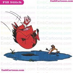 Pumbaa Timon And Pumbaa Embroidery Design 1
